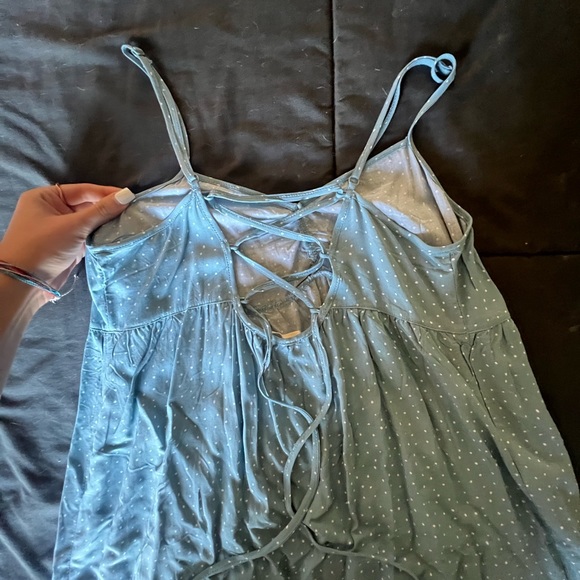 Blue Polkadot Dress - Picture 2 of 4